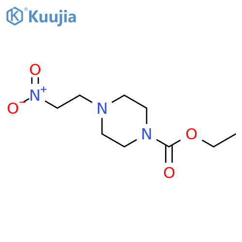 4-(2-nitroethyl)-1-Piperazinecarboxylic acid ethyl ester structure