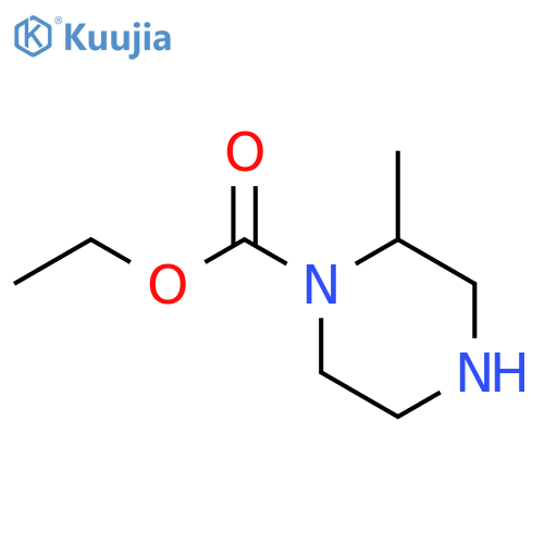 1-Piperazinecarboxylicacid,2-methyl-,ethylester,(2S)-(9CI) structure