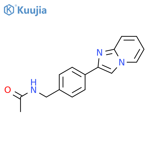 Acetamide, N-[(4-imidazo[1,2-a]pyridin-2-ylphenyl)methyl]- structure