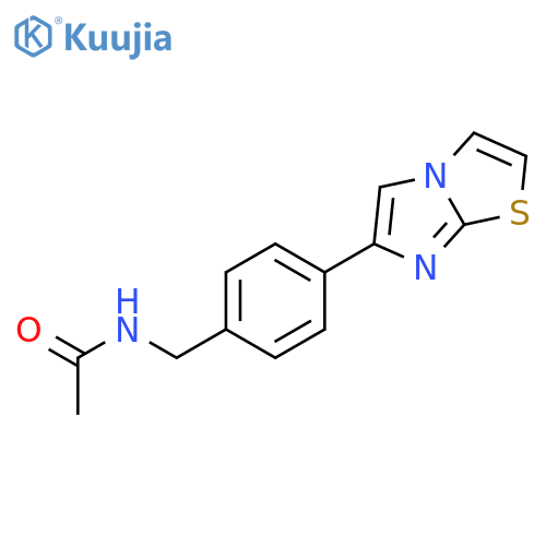 Acetamide, N-[(4-imidazo[2,1-b]thiazol-6-ylphenyl)methyl]- structure