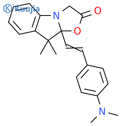 Oxazolo[3,2-a]indol-2(3H)-one, 9a-[2-[4-(dimethylamino)phenyl]ethenyl]-9,9a-dihydro-9,9-dimethyl- structure
