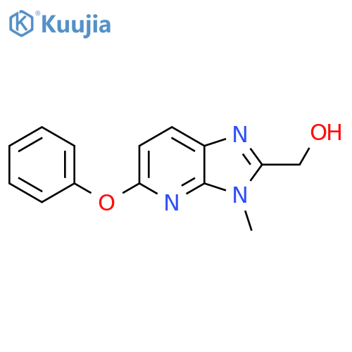3H-Imidazo[4,5-b]pyridine-2-methanol, 3-methyl-5-phenoxy- structure
