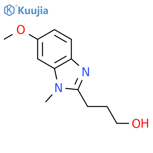 1H-BENZIMIDAZOLE-2-PROPANOL, 6-METHOXY-1-METHYL- structure