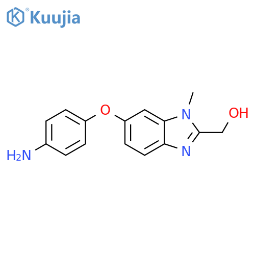 1H-Benzimidazole-2-methanol, 6-(4-aminophenoxy)-1-methyl- structure