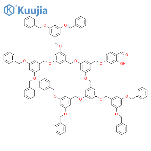 Benzaldehyde,4-[[3,5-bis[[3,5-bis[[3,5-bis(phenylmethoxy)phenyl]methoxy]phenyl]methoxy]phenyl]methoxy]-2-hydroxy- structure