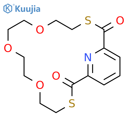 6,9,12-Trioxa-3,15-dithia-21-azabicyclo[15.3.1]heneicosa-1(21),17,19-triene-2,16-dione structure