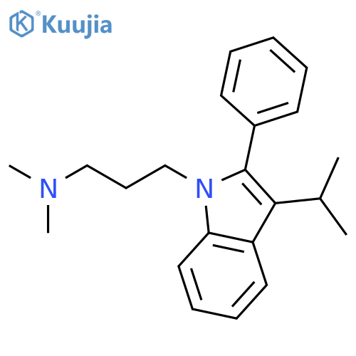 1H-Indole-1-propanamine, N,N-dimethyl-3-(1-methylethyl)-2-phenyl- structure