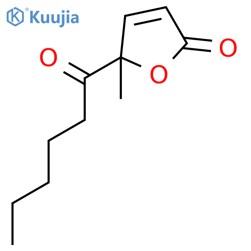 2(5H)-FURANONE, 5-METHYL-5-(1-OXOHEXYL)- structure