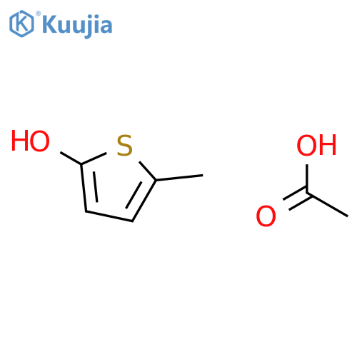 Thiophene-2-ol, 5-methyl-, acetate structure