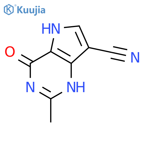 1H-PYRROLO[3,2-D]PYRIMIDINE-7-CARBONITRILE, 4,5-DIHYDRO-2-METHYL-4-OXO- structure
