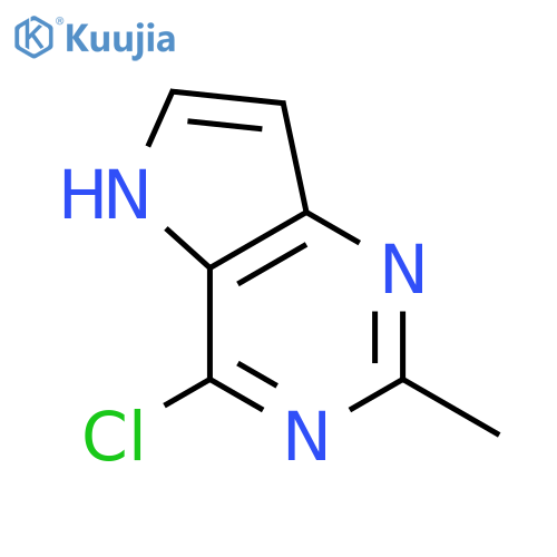 4-Chloro-2-methyl-5H-pyrrolo[3,2-d]pyrimidine structure