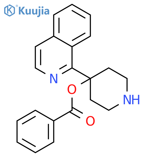 4-Piperidinol,4-(1-isoquinolinyl)-, 4-benzoate structure