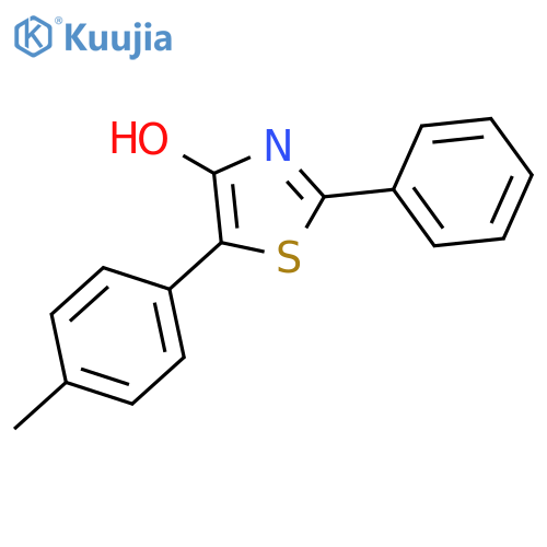4-Thiazolol, 5-(4-methylphenyl)-2-phenyl- structure