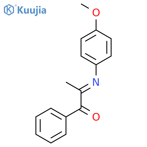 1-Propanone, 2-[(4-methoxyphenyl)imino]-1-phenyl- structure