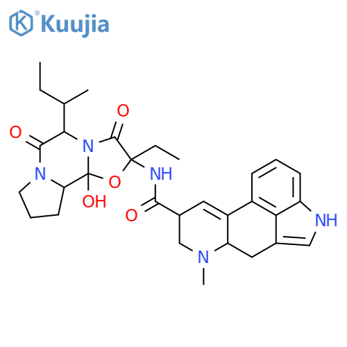 5'-[(2S)-butan-2-yl]-2'-ethyl-12'-hydroxy-3',6',18-trioxoergotaman structure