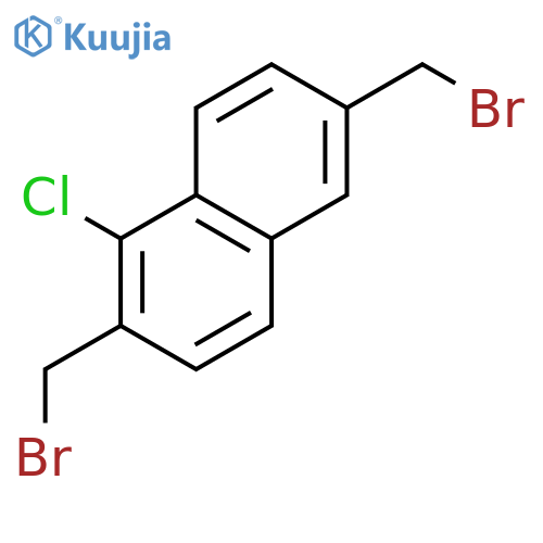 NAPHTHALENE, 2,6-BIS(BROMOMETHYL)-1-CHLORO- structure