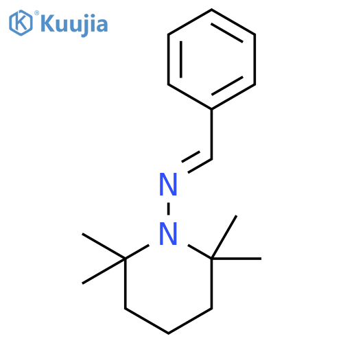 1-PIPERIDINAMINE, 2,2,6,6-TETRAMETHYL-N-(PHENYLMETHYLENE)-, (E)- structure