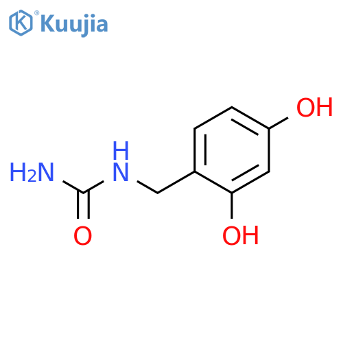 N-[(2,4-Dihydroxyphenyl)methyl]urea structure