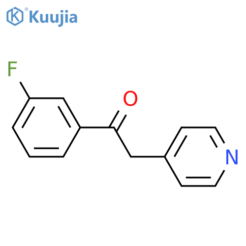 Ethanone, 1-(3-fluorophenyl)-2-(4-pyridinyl)- structure