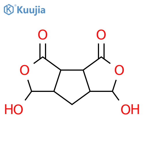 1H-CYCLOPENTA[1,2-C:3,4-C']DIFURAN-3,4-DIONE, HEXAHYDRO-1,6-DIHYDROXY- structure