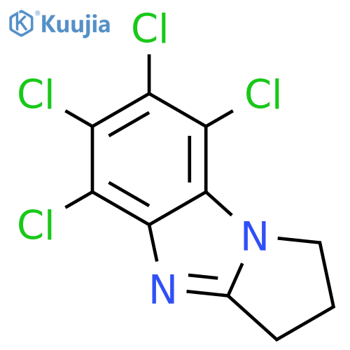 1H-PYRROLO[1,2-A]BENZIMIDAZOLE, 5,6,7,8-TETRACHLORO-2,3-DIHYDRO- structure