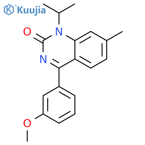 2(1H)-QUINAZOLINONE, 4-(3-METHOXYPHENYL)-7-METHYL-1-(1-METHYLETHYL)- structure