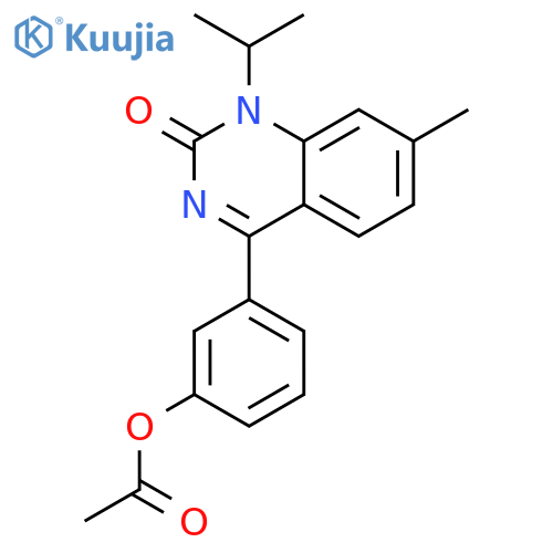 3-[7-Methyl-2-oxo-1-(propan-2-yl)-1,2-dihydroquinazolin-4-yl]phenyl acetate structure