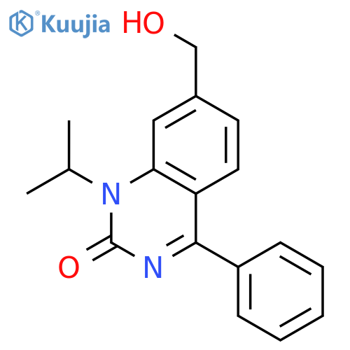 7-hydroxymethyl-1-isopropyl-4-phenyl-2(1H)-quinazolinone structure