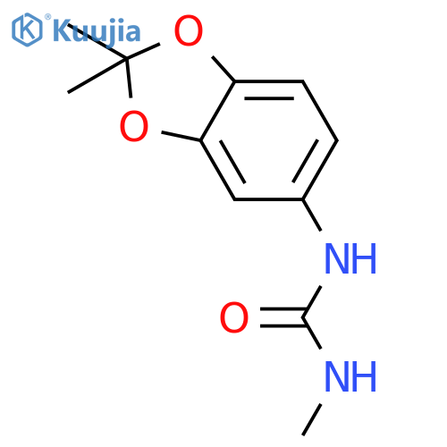 Urea, N-(2,2-dimethyl-1,3-benzodioxol-5-yl)-N'-methyl- structure