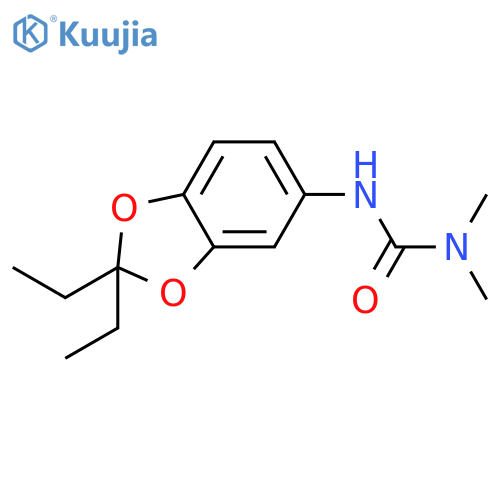 UREA, N'-(2,2-DIETHYL-1,3-BENZODIOXOL-5-YL)-N,N-DIMETHYL- structure