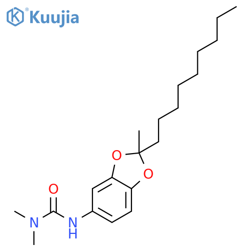 Urea, N,N-dimethyl-N'-(2-methyl-2-nonyl-1,3-benzodioxol-5-yl)- structure
