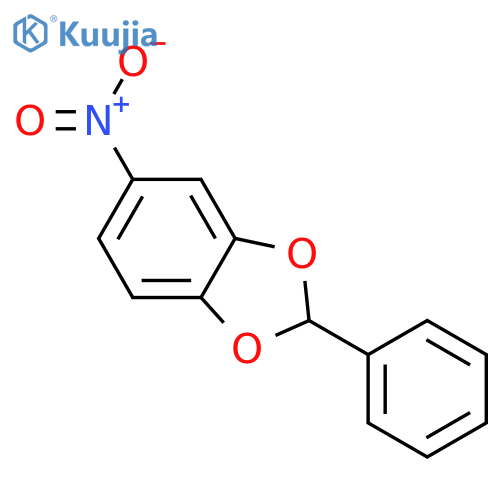 1,3-Benzodioxole,5-nitro-2-phenyl- structure