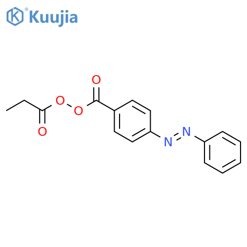 Diazene, [4-[[(1-oxopropyl)dioxy]carbonyl]phenyl]phenyl- structure