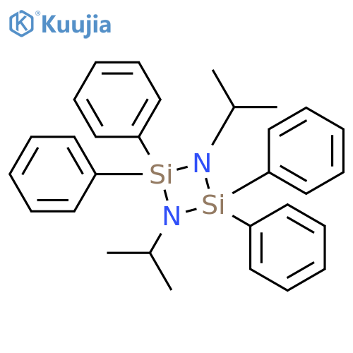 CYCLODISILAZANE, 1,3-BIS(1-METHYLETHYL)-2,2,4,4-TETRAPHENYL- structure