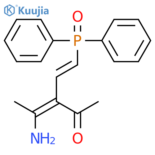 3-PENTEN-2-ONE, 4-AMINO-3-[2-(DIPHENYLPHOSPHINYL)ETHENYL]- structure