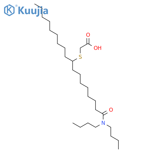 Acetic acid, [[1-[8-(dibutylamino)-8-oxooctyl]decyl]thio]- structure