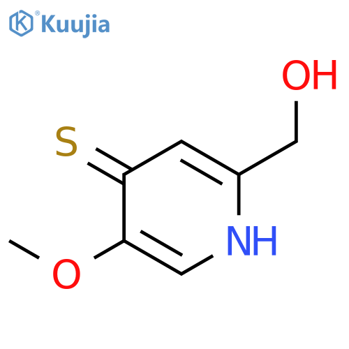 4(1H)-Pyridinethione, 2-(hydroxymethyl)-5-methoxy- structure