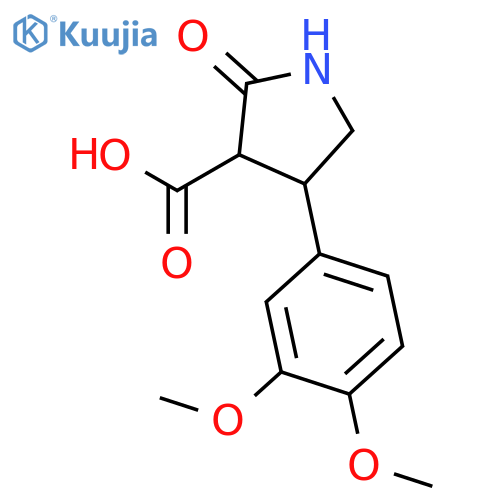3-PYRROLIDINECARBOXYLIC ACID, 4-(3,4-DIMETHOXYPHENYL)-2-OXO- structure