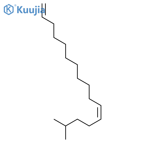 1,11-HEXADECADIENE, 15-METHYL-, (Z)- structure