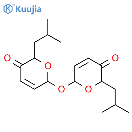 2H-PYRAN-3(6H)-ONE, 6,6'-OXYBIS[2-(2-METHYLPROPYL)- structure