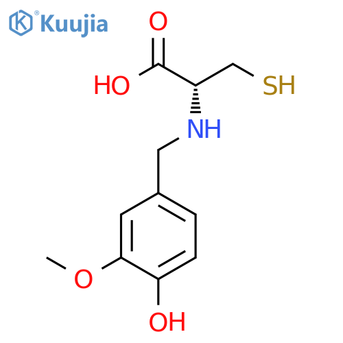L-CYSTEINE, N-[(4-HYDROXY-3-METHOXYPHENYL)METHYL]- structure