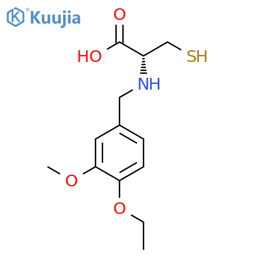 L-Cysteine, N-[(4-ethoxy-3-methoxyphenyl)methyl]- structure