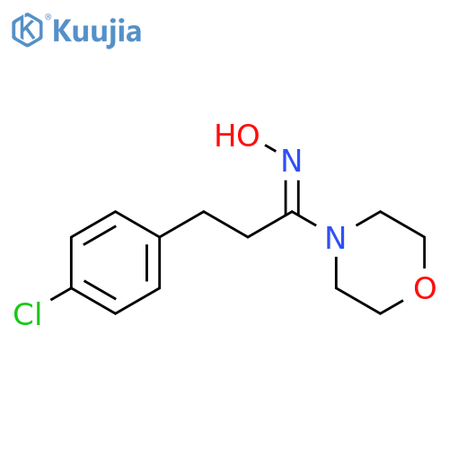 MORPHOLINE, 4-[3-(4-CHLOROPHENYL)-1-(HYDROXYIMINO)PROPYL]- structure