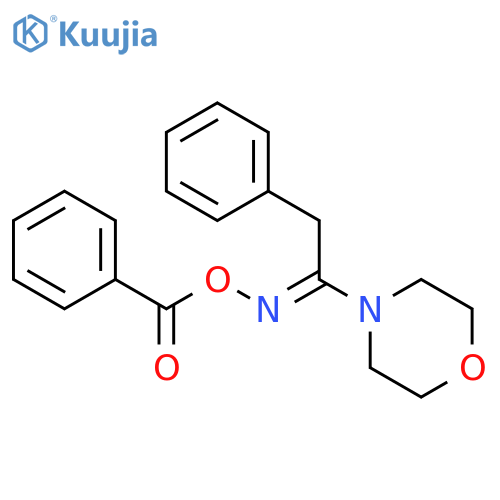 Morpholine, 4-[1-[(benzoyloxy)imino]-2-phenylethyl]- structure