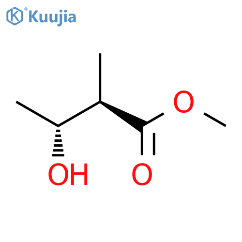 Butanoic acid, 3-hydroxy-2-methyl-, methyl ester, (R*,R*)-(±)- structure