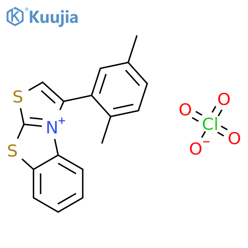 THIAZOLO[2,3-B]BENZOTHIAZOLIUM, 3-(2,5-DIMETHYLPHENYL)-, PERCHLORATE structure