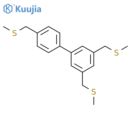 3,4',5-Tris[(methylsulfanyl)methyl]-1,1'-biphenyl structure