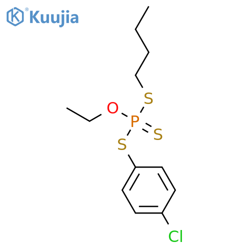 PHOSPHOROTRITHIOIC ACID, S-BUTYL S-(4-CHLOROPHENYL) O-ETHYL ESTER structure