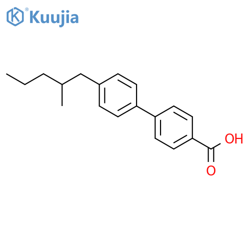 [1,1'-Biphenyl]-4-carboxylic acid, 4'-(2-methylpentyl)- structure