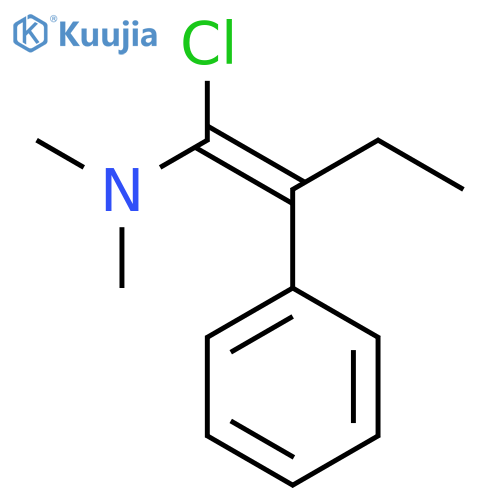 1-BUTEN-1-AMINE, 1-CHLORO-N,N-DIMETHYL-2-PHENYL-, (E)- structure
